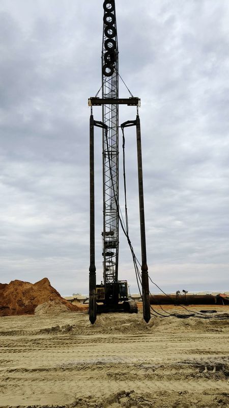 BJVH-350-105 linde 135 pompe hydraulique Appareil de vibroflottation excavatrice équipée partageant le système d'alimentation hydraulique