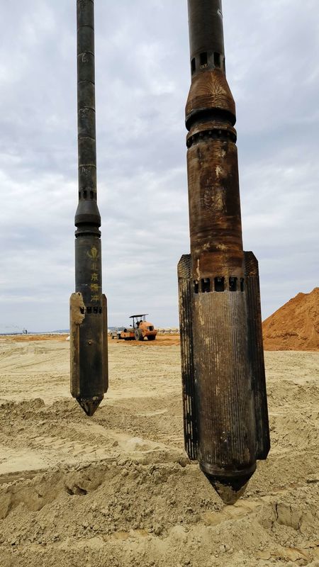 BJVH-350-105 linde 135 pompe hydraulique Appareil de vibroflottation excavatrice équipée partageant le système d'alimentation hydraulique