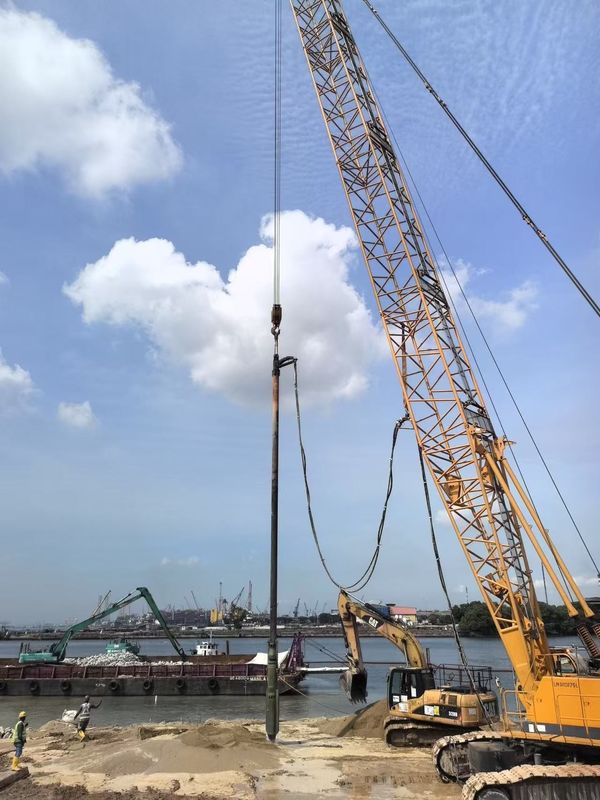 Dispositif de vibroflottation BVEM, haute puissance de pénétration pour renforcer la capacité de cisaillement des fondations