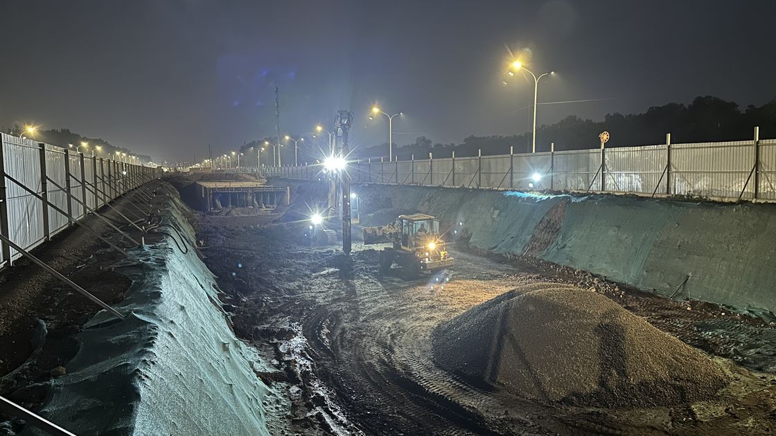 BJVH-350-105 linde 135 pompe hydraulique Appareil de vibroflottation excavatrice équipée partageant le système d'alimentation hydraulique