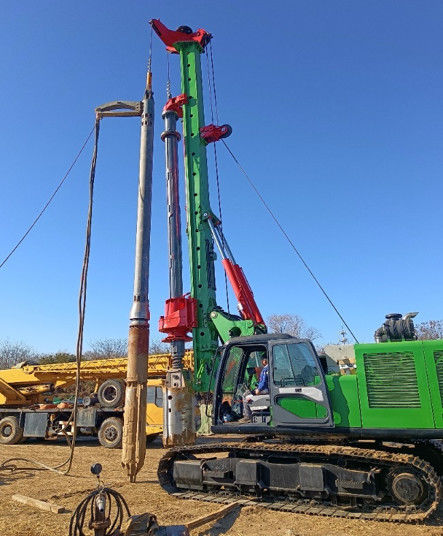 BVEM 2600 r/min Vitesse de rotation Dispositif de vibroflotation monté sur une excavatrice partageant un système d'alimentation hydraulique