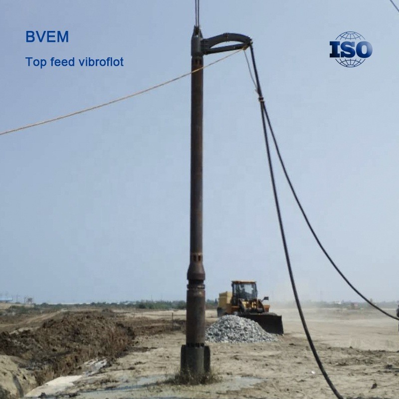 Vibroflot hydraulique de 105kW et faible niveau sonore pour une consolidation supérieure du sol