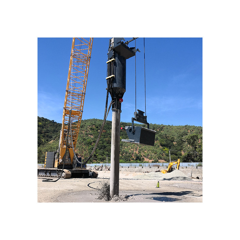 Amélioration du sol avec un équipement Vibroflot en acier à une pression de 300 bars et une longueur de 2963 mm