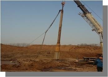 Équipement Vibroflot - Vibrateur 105kW de puissance et 3445 mm de longueur pour la performance