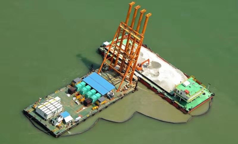 Colonne en pierre en mer de 1800 t/mn Bvem Vibroflotation pour traiter la couche douce de sol