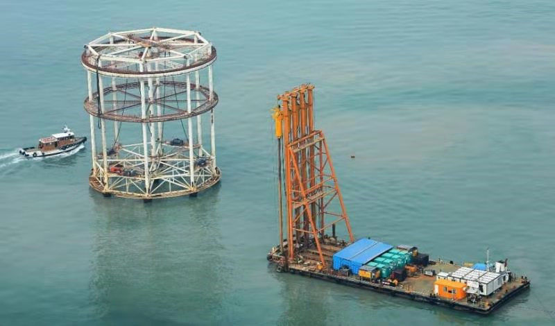 Colonne en pierre en mer de 1800 t/mn Bvem Vibroflotation pour traiter la couche douce de sol