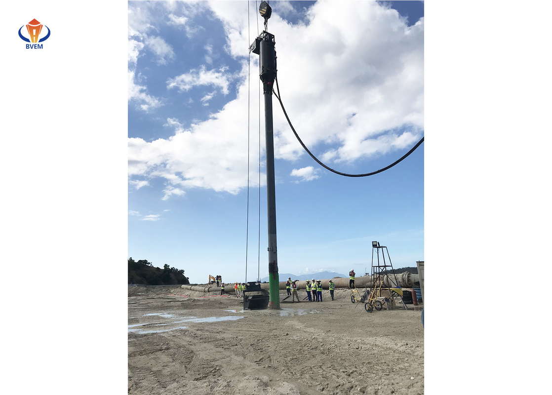 accessoires de construction de Flot de vibro d'alimentation du fond 180kw pour le contrat Vibroflotation de pile de gravier