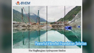 Solution efficace de base de Vibroflot 180KW de colonne en pierre